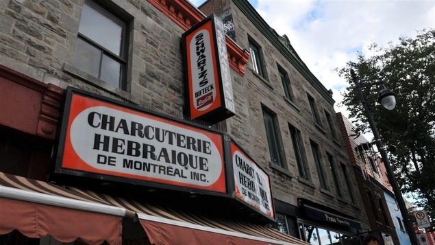 La devanture du restaurant Schwartz's