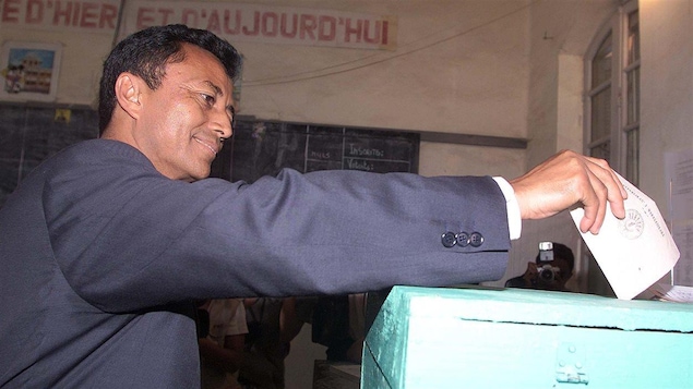 L'ex-président de Madagascar lors de l'élection présidentielle de 2001