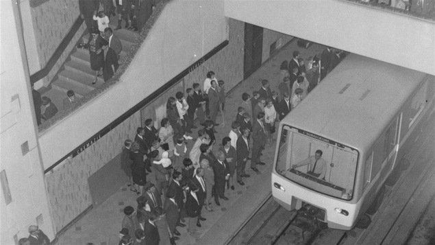 Inauguration du métro de Montréal en 1966