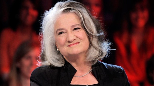 L'auteure Marie Laberge sur le plateau de l'émission Tout le monde en parle, en octobre 2013