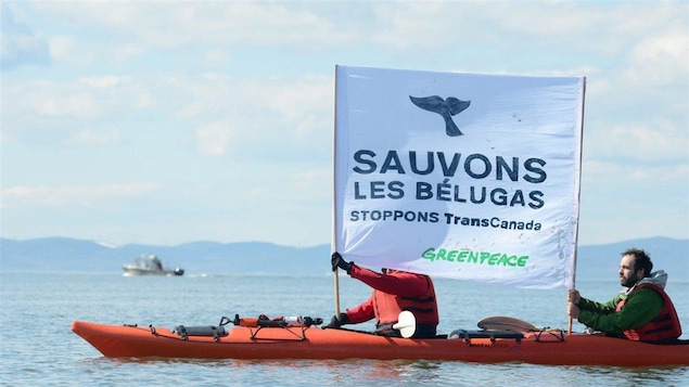Des militants dénoncent le projet de port pétrolier à Cacouna