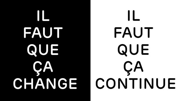 Tous les slogans disent l'un ou l'autre.
