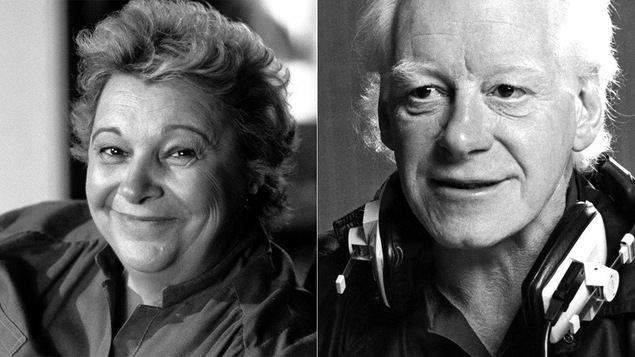 Lise Payette en 1985 et Pierre Bourgault en 1986
