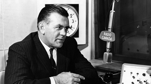 Maurice Richard, en 1969, au micro de Radio-Canada