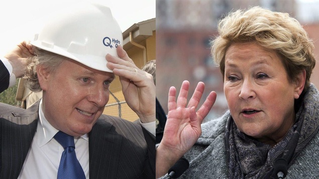 Jean Charest et Pauline Marois