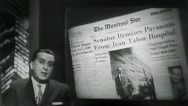 L'animateur du <em>Téléjournal</em> parle du scandale de l'Hôpital Jean-Talon.