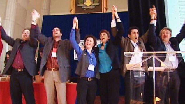 La conclusion du congrès de fondation de Québec solidaire en 2006