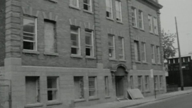 Une école du quartier Hochelaga en 1970