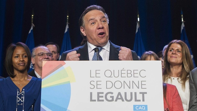 La Coalition avenir Québec en campagne électorale en 2014