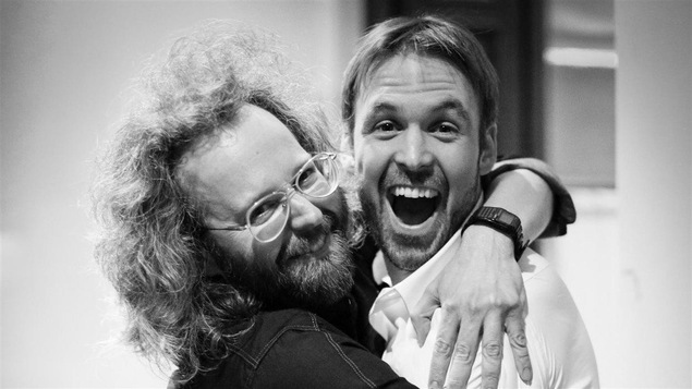 Les humoristes Pierre-Luc Pomerleau et François Bellefeuille