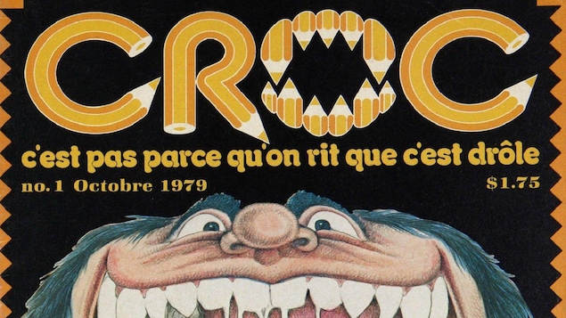 Une partie de la page couverture du premier numéro de <em>Croc</em>.
