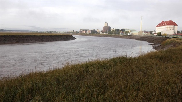 La rivière Petitcodiac dans la région de Moncton