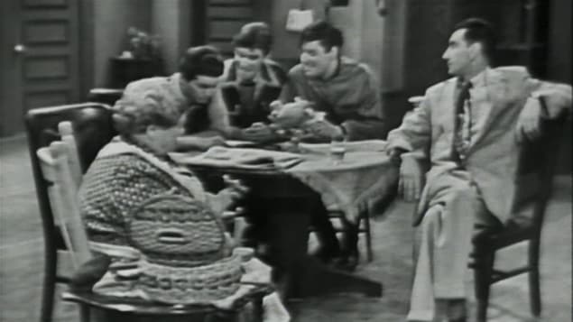 Une scène du télé-théâtre <i>Chambre à louer</i> de Marcel Dubé