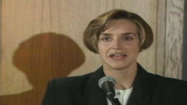 Sylvie Fréchette en conférence de presse