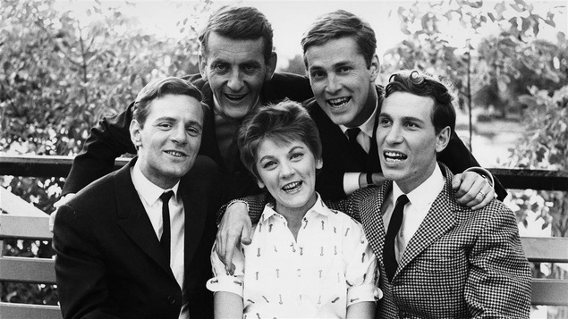 Claude Léveillée, Jacques Blanchet, Clémence Desrochers, Hervé Brousseau et Jean-Pierre Ferland le 16 octobre 1961