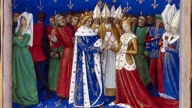 Le 21 septembre 1322, Charles IV et Marie de Luxembourg se marient.