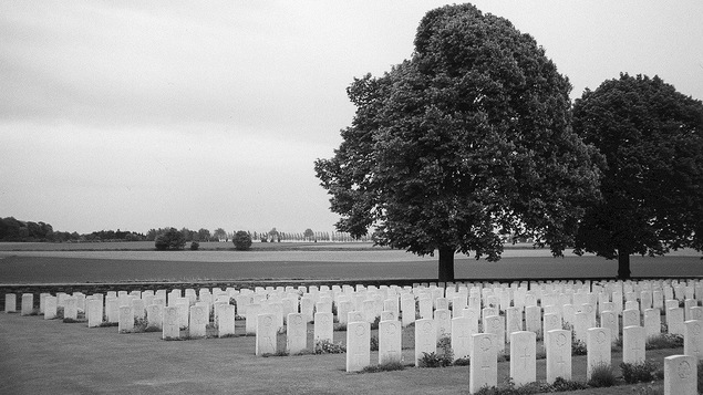 Cimetière britannique de Courcelette, en France