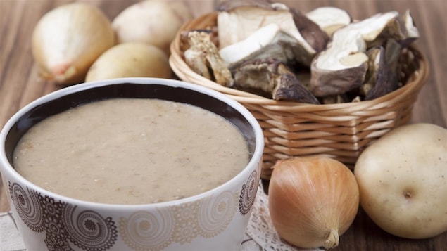 Un potage aux champignons