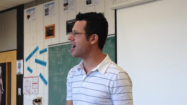 Hugo Lépine, professeur à l'école Père-Marquette