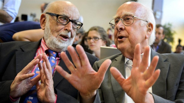 Les physiciens François Englert et Peter Higgs