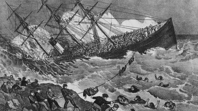 Le naufrage de l'Atlantic, le 1er avril 1873