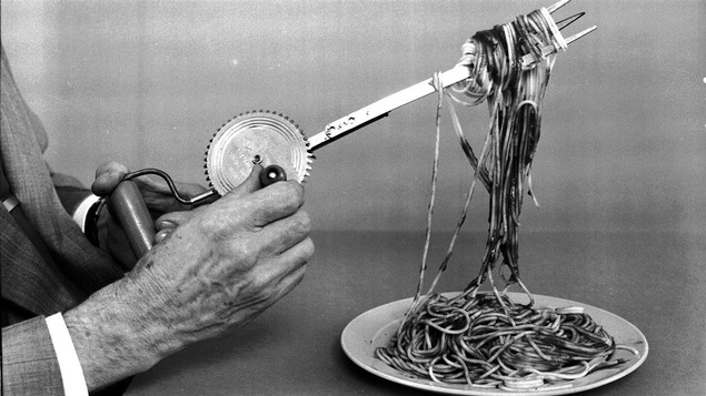 Une invention qui facilitait l'enroulement des spaghettis