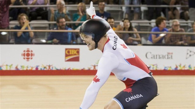 Le cycliste canadien Hugo Barrette