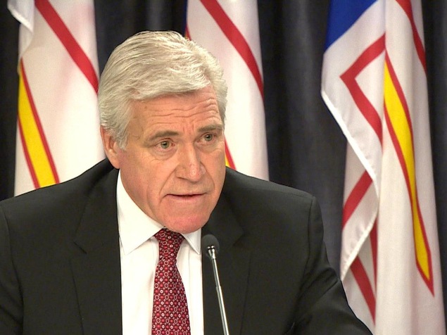 Le premier ministre de Terre-Neuve-et-Labrador, Dwight Ball Le premier ministre de Terre-Neuve-et-Labrador, Dwight Ball