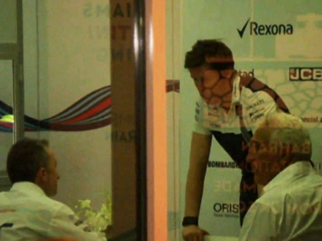 Paddy Lowe, Lance Stroll et Lawrence Stroll Paddy Lowe, Lance Stroll et Lawrence Stroll