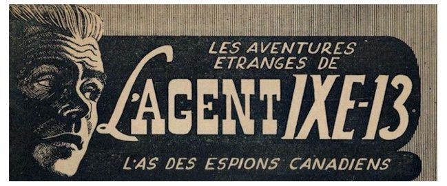 La page couverture d'un roman d'espionnage IXE-13. La page couverture d'un roman d'espionnage IXE-13.