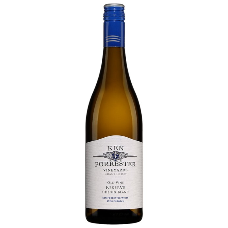 Bouteille de vin blanc à bouchon bleu roi et à étiquette blanche. Bouteille de vin blanc à bouchon bleu roi et à étiquette blanche.