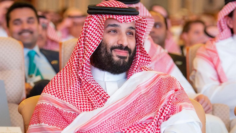 Mohammed ben Salmane participe à une conférence sur les investissements à Riyadh, en Arabie saoudite, le 23 octobre 2018.