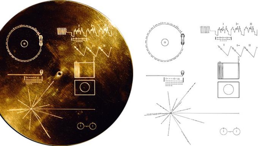 Les instructions gravés sur le disque d'or de la sonde Voyager 1 Les instructions gravés sur le disque d'or de la sonde Voyager 1