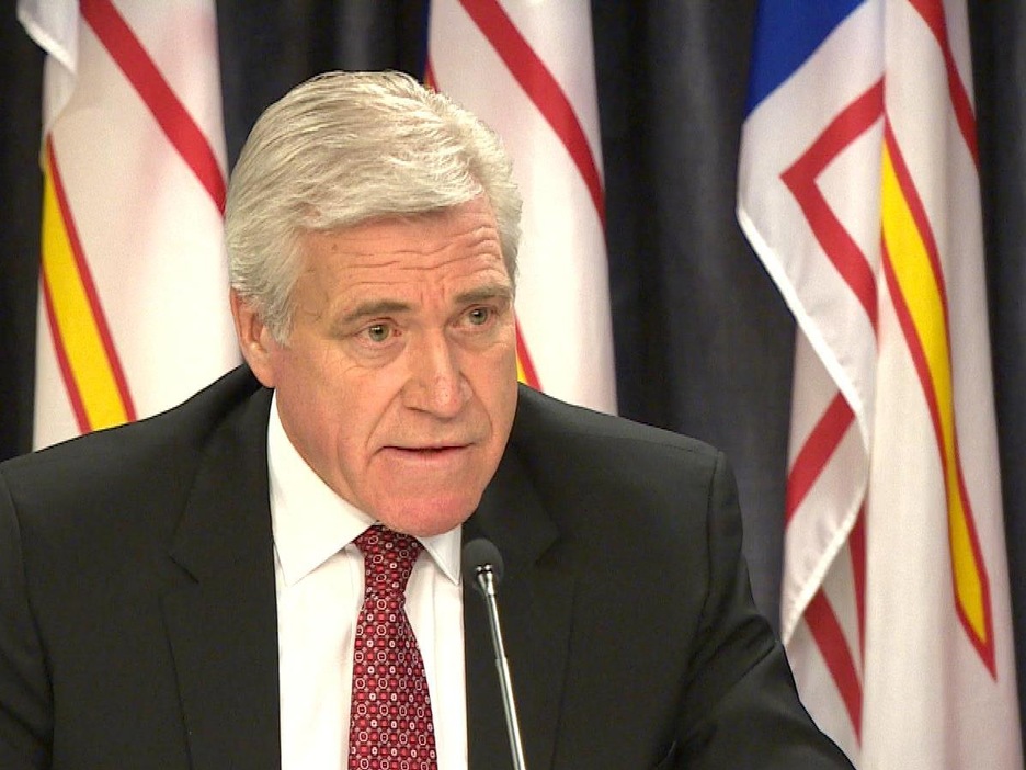 Le premier ministre de Terre-Neuve-et-Labrador, Dwight Ball Le premier ministre de Terre-Neuve-et-Labrador, Dwight Ball