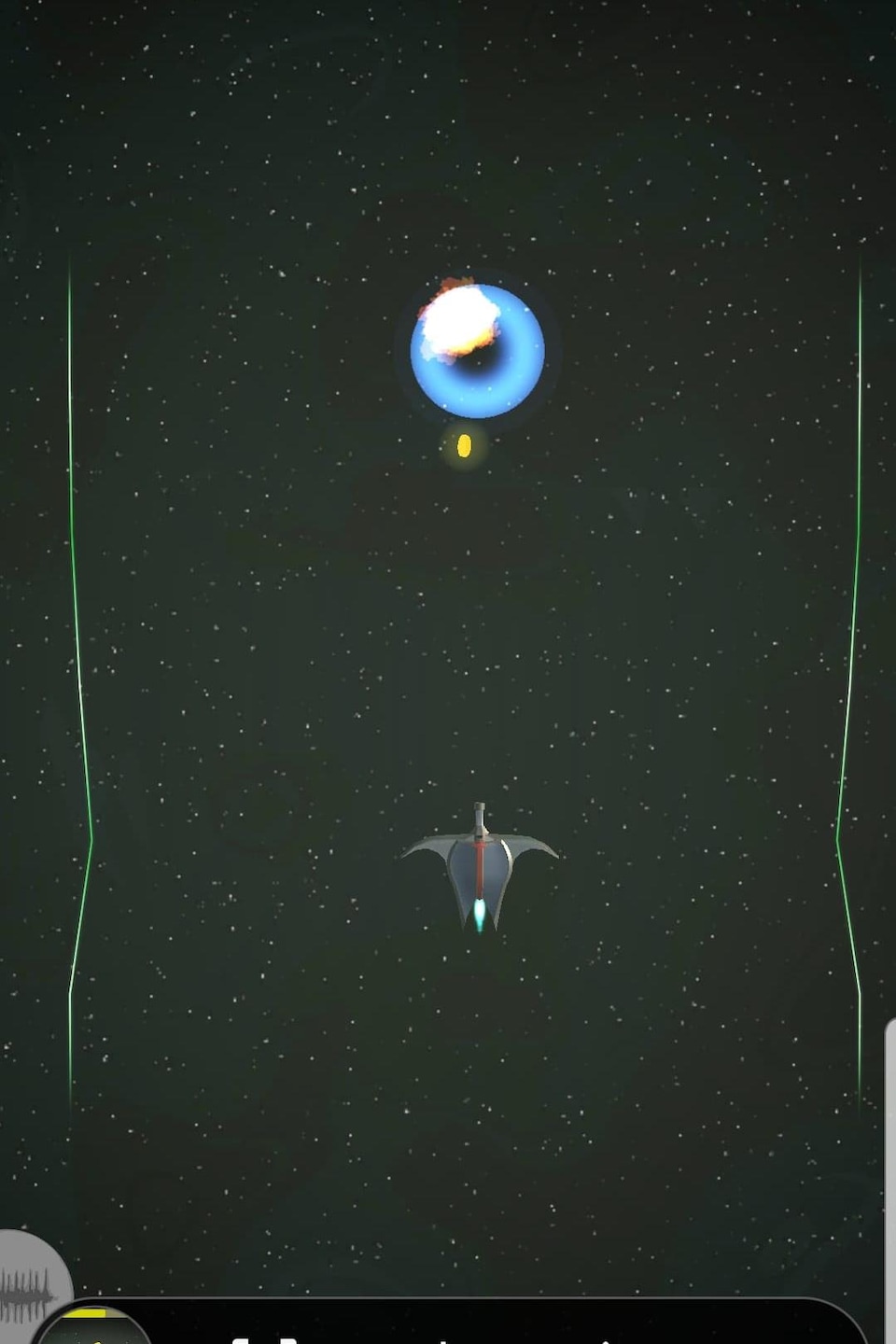 L'image du jeu montre un vaisseau dans l'espace. L'image du jeu montre un vaisseau dans l'espace.
