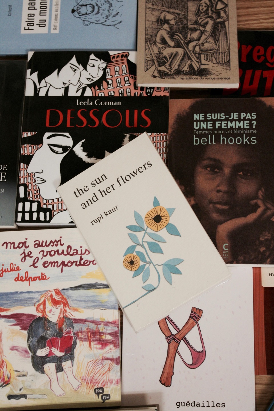 Quelques exemples des ouvrages que l'on peut retrouver à la bibliothèque féministe L'Ananas de l'UQAR. Quelques exemples des ouvrages que l'on peut retrouver à la bibliothèque féministe L'Ananas de l'UQAR.